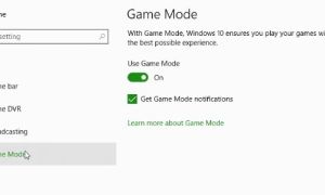 Новый режим Windows 10 повысит fps в играх